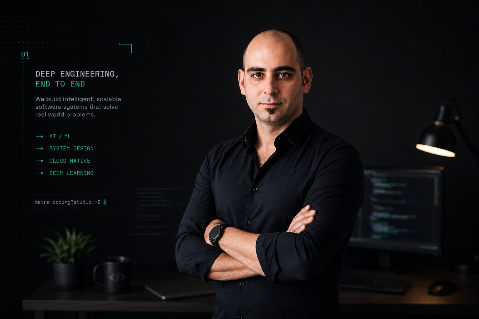 Veláncsics Gábor, founder of Mátra Coding, in the studio