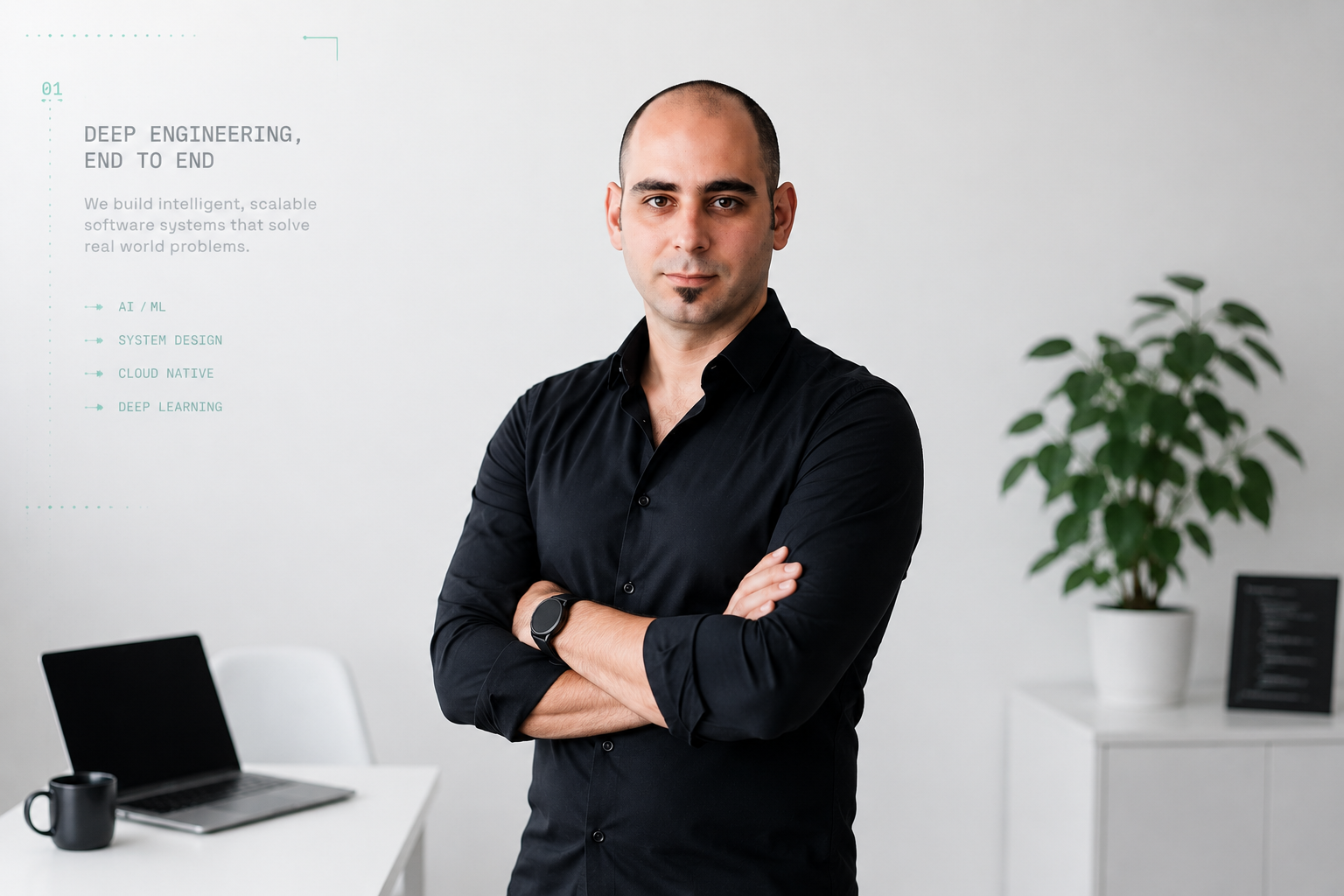 Veláncsics Gábor, founder of Mátra Coding, in the studio